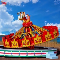 Attraction de divertissement à fort rendement (ROI) : Manège Phoenix Flying Turntable 380V 15kw, Plateau Tournant Inclinable pour Fêtes Foraines Temporaires
