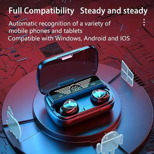 Audífonos Inalámbricos M20 TWS BT 5.4 Compatibles con Control Táctil, Resistentes al Agua IPX-5, Pantalla Digital, Sonido Hi-Fi, 20 Horas de Duración - Product Image 3