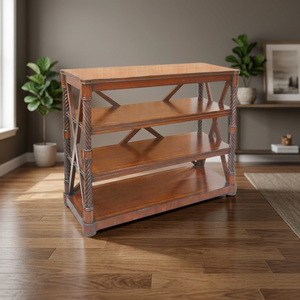 Meuble de rangement multifonctionnel en bois de manguier massif sur mesure, bibliothèque, armoire, étagère, buffet, pour salon et hôtel - Product Image 3