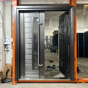 Phong cách phổ biến nhiệm vụ nặng nề trộm cắp bằng chứng an ninh Lỗ mộng cửa thép mạ kẽm Keyless phía trước cửa ra vào - Product Image 6