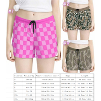 Traje de Baño para Niñas con Estampado Moderno y Colorido, Shorts de Baño Infantiles con Cordón Ajustable y Forro de Malla
