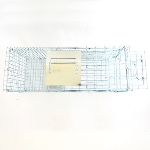 Cage piège automatique pliable d'usine, pièges pour animaux humains et animaux, cage en treillis métallique, piège de chasse pour la lutte antiparasitaire, chien, <span class=keywords><strong>chat</strong></span>, raton laveur, lapin - Product Image 6