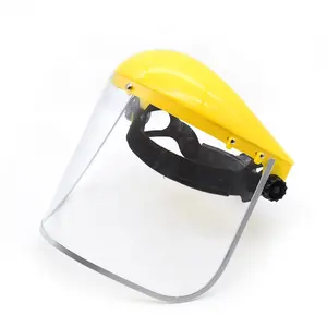 Atacado de alta qualidade Industrial Splash-Proof Máscara ABS Chapelaria Com Clear PC Visor Face Shield Para Moagem