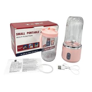 Fuuit <b>Pink</b> Portable Usd Electric Mini Durable Mixer Fruit Juicer With <b>Box</b> for Promotion - Product Image 1