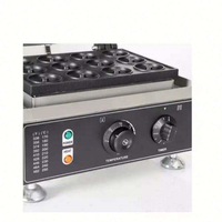 Machine à mini-beignets électrique 12 grilles antiadhésive avec contrôle de température et minuterie pour boulangerie et gaufrier