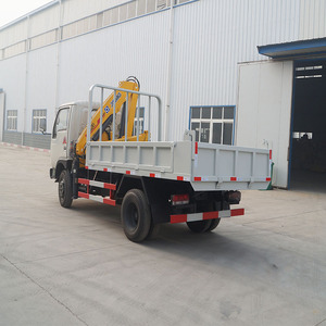 DONGFEGN 4x2 RHD Dump משאית טיפר עם 5T מנוף 3T משאית רכוב מנוף עם תיבת מזבלה יצרן - Product Image 5