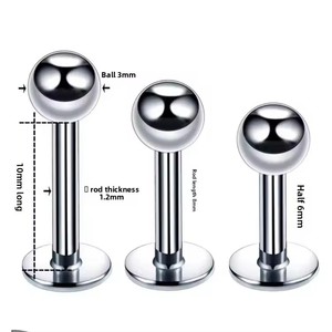 ชุดเครื่องประดับเจาะริมฝีปาก ลิ้น และเล็บ รุ่น KINCHILL Silver Piercing Basic พร้อมอุปกรณ์ครบชุด ขายส่ง - Product Image 3