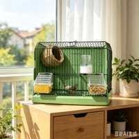 Cage de Luxe Décorative en Plastique pour l'Élevage, Petite Cage à Oiseaux en Fil Métallique, Volière d'Extérieur pour Pinsons et Pigeons