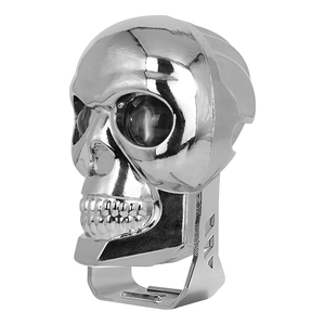 Cecor โคมไฟลำแสงคู่ไฟ LED สำหรับรถยนต์<span class=keywords><strong>สี</strong></span>ดำ<span class=keywords><strong>สี</strong></span><span class=keywords><strong>เงิน</strong></span><span class=keywords><strong>สี</strong></span>ขาวสีเหลืองหัวกะโหลกอุปกรณ์เสริมรถจักรยานยนต์ - Product Image 4