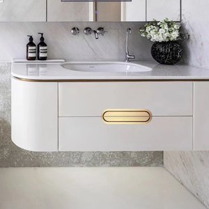 Two Pieces Split Oval Recessed Aluminum Flush Pull Handles Invisible Embedded Finger Pulls for Wardrobe Sliding <strong>Doors</strong> &amp; Drawers - Product Image 3