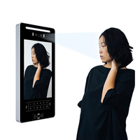Thinmoo Android 10.1 Pulgadas Reconocimiento Facial Visión Nocturna Control de Acceso Exterior Biométrico Pantalla Táctil Full HD Nube Local
