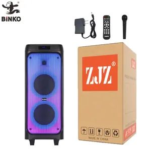 2023 trending product boombox active speakers karaoke mobile blue tooth led speaker with wireless portable outdoor system
