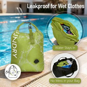 Bolsa de Lavandería de Compresión para Ropa Sucia, con Logotipo Personalizado, sin Bomba, Ahorra Espacio, para Viajes, Bolsa Impermeable para Ropa Húmeda y Seca, Venta al Por Mayor - Product Image 4