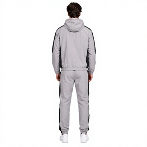 Veste coupe-vent légère à capuche pour homme PEARIA INDUSTRY, manches longues, design sportif bicolore, tenue décontractée de printemps - Product Image 6