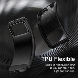 Funda de Teléfono de TPU con Textura de <span class=keywords><strong>Fibra</strong></span> de Carbono Global para Honor <span class=keywords><strong>600</strong></span> Pro - Product Image 5