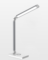 Lampe de bureau LED pour la protection des yeux avec variateur tactile pliable et 5 niveaux de température de couleur, lampe de lecture de table
