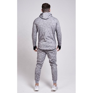 OEM Vente en gros Survêtement de haute qualité pour hommes Sweats à capuche simples avec fermeture éclair Pantalon de survêtement de sport Matériel personnalisé Combinaisons de toutes tailles - Product Image 2