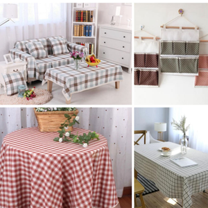 Tela a Cuadros Teñida con Hilo de Poliéster y Algodón Rojo y Verde de Fabricante OEM para Vestidos, Manteles y Mantas - Product Image 6