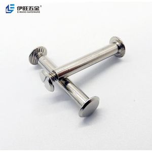 YIWANG Ventas de fábrica 28mm Perno de metal Macho y hembra Clavos de libro Tornillos de encuadernación - Product Image 4