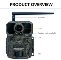 Caméra de chasse cellulaire Keepguard KG896 OEM ODM 4G pour la faune sauvage