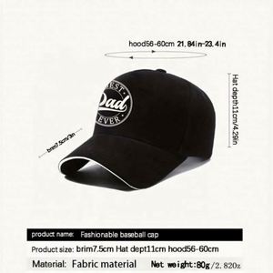 Casquette de baseball unisexe personnalisable légère et respirante en maille, ajustable pour homme, design sportif tendance, décontractée, pour l'extérieur, avec nom brodé en relief - Product Image 6