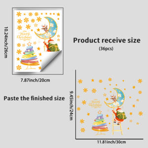 Étoile lumineuse décoration de noël Fluorescent dos enfants Stickers muraux étanche lueur nuit autocollant Stickers muraux pour <span class=keywords><strong>chambre</strong></span> - Product Image 2