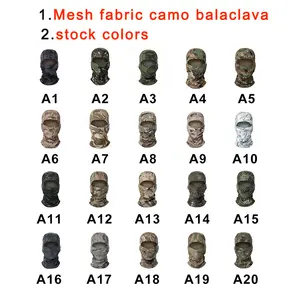 45 Stock Colors Fast Delivery Ski Mask Balaclava Multifunctional Motorcycle Camouflage Balaclava