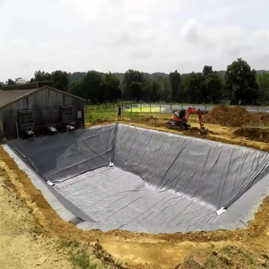 HDPE LDPE LLDPE EVA ECB <span class=keywords><strong>PVC</strong></span> đen mịn 0.5mm 0.75m 1mm geomembrane cho bãi rác và bờ sông - Product Image 2