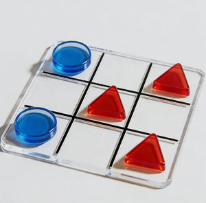 ของเล่นตัวต่อคลาสสิกสำหรับเด็ก ตัวต่ออะคริลิค ติ๊กแท็กโท XO หมากรุก ครอสบอร์ด เกมหมากรุก ชุดหลากหลายสไตล์ เกมกระดานหมากรุก - Product Image 3