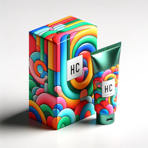 Caja de color arcoíris personalizada papel de cartón para cuidado de la piel cajas de papel de loción de crema facial cosmética - Product Image 2