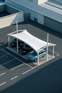 Tùy chỉnh kiến trúc hiện đại màng Sun tán mái hiên có thể thu vào cho xe ô tô kho không gian ngoài trời làm pvdf PTFE đổ - Product Image 5