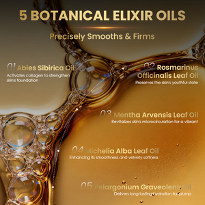 Aceite Esencial Coreano de Lujo OEM de Fábrica con Aceite de Rosa y Aceite de Hoja de Menta para el Cuidado Facial Antienvejecimiento, Antiarrugas y Reafirmante - Product Image 3