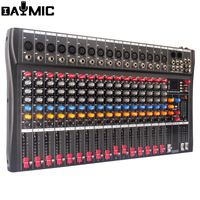AOSHEN 6/8/12/16 canaux Offre Spéciale mélangeur audio professionnel avec prise BT USB intégrée 16 effets d'écho DSP