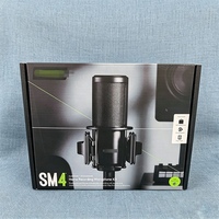 Microphone à condensateur professionnel TNH SM4 à large diaphragme pour l'enregistrement en studio, le streaming en direct et la diffusion