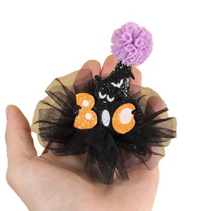 Pinzas para el Cabello de Fantasma Boo de Halloween, Horquillas de Sombrero de Bruja con Tul, Lindas Pinzas para el Cabello de Niñas para Fiestas y Cosplay - Product Image 5