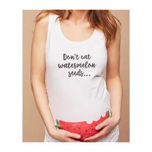 T-shirt de maternité uni et imprimé pour femmes T-shirt de maternité polyvalent T-shirt confortable de haute qualité pour un usage quotidien - Product Image 6