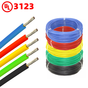 Personnalisé UL3123 fil ceble 20 22 24 26 awg voiture conducteur en cuivre étamé caoutchouc de silicone souple câbles électriques en silicone fils