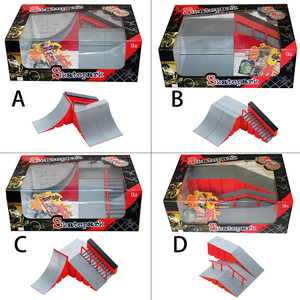 Touche en érable bon marché en plastique éducatif <span class=keywords><strong>Mini</strong></span> enfants jeu de bureau pont doigt planches à roulettes avec rampe - Product Image 6