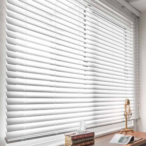 Modern Manual Cordless PVC Venetian <strong>Blinds</strong> Faux Wood Shades <strong>Magic</strong> Stick for Vertical <strong>Blind</strong> Factory Supply Built-in Fabric - Product Image 6