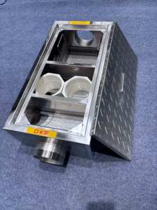 Séparateur d'huile et d'eau en acier inoxydable argenté, piège à graisse souterrain à gravité, contrôle manuel, teneur en huile de 15 mg/L, restaurants - Product Image 6