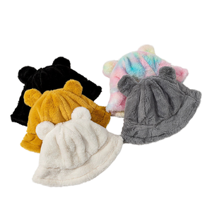 Chapeau Bob et Fedora en Fausse Fourrure Velours à Motif Dessin Animé Chauds et Personnalisés pour Femme – Vente en Gros - Product Image 2