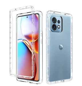 Coque de téléphone pour Motorola <span class=keywords><strong>Moto</strong></span> Edge Plus <span class=keywords><strong>2023</strong></span> personnalisée mode écologique Transparent Anti-chute antichoc TPU + PC coques de téléphone - Product Image 1