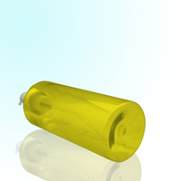 Botol Plastik PET Busa 1000ml 43mm dengan Pompa Semprot Kapasitas Besar Permukaan Sablon untuk Kemasan Kosmetik
