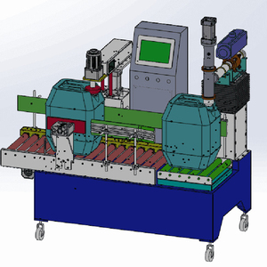 Système de convoyage antidéflagrant à double tête pour fûts de 200 L, idéal pour l'équipement de remplissage de liquides industriels - Product Image 4