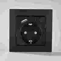 Interruptor de Pared ELENDAX FH3003 10A PC ODM/OEM, Diseño de Marco Completo, Blanco/Negro/Gris Dorado, Botón Grande, 220V-250V, Interruptor de Luz Eléctrico