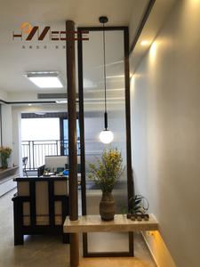 Gabinete de partición moderno Gabinete de porche de entrada impermeable Partición Puerta opuesta Crema Pantalla de puerta de viento Gabinete de partición - Product Image 3