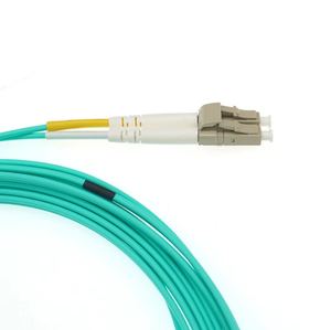 デュプレックス2芯ブルーPVC LSZH屋内FTTH用OM3 10m LCマルチモード光ファイバーピグテールジャンパーパッチコード - Product Image 3