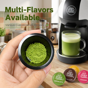 Cápsulas de Matcha de Alta Solubilidad Compatibles con Dolce Gusto, Té Verde Orgánico Saludable, Admite Empaque Personalizado con Marca - Product Image 1