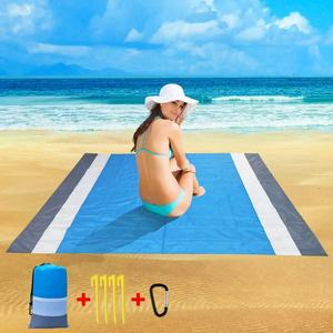 Tapis de plage pliable imperméable et anti-sable pour le <span class=keywords><strong>camping</strong></span> en plein air, logo personnalisé, durable, couverture de plage résistante au sable - Product Image 4