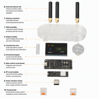 LILYGO T-Embed CC1101 Plus, Placa de Desarrollo IoT, Módulo Inalámbrico de Doble Banda Sub-1GHz 2.4GHz con Pantalla LCD, NFC e IR